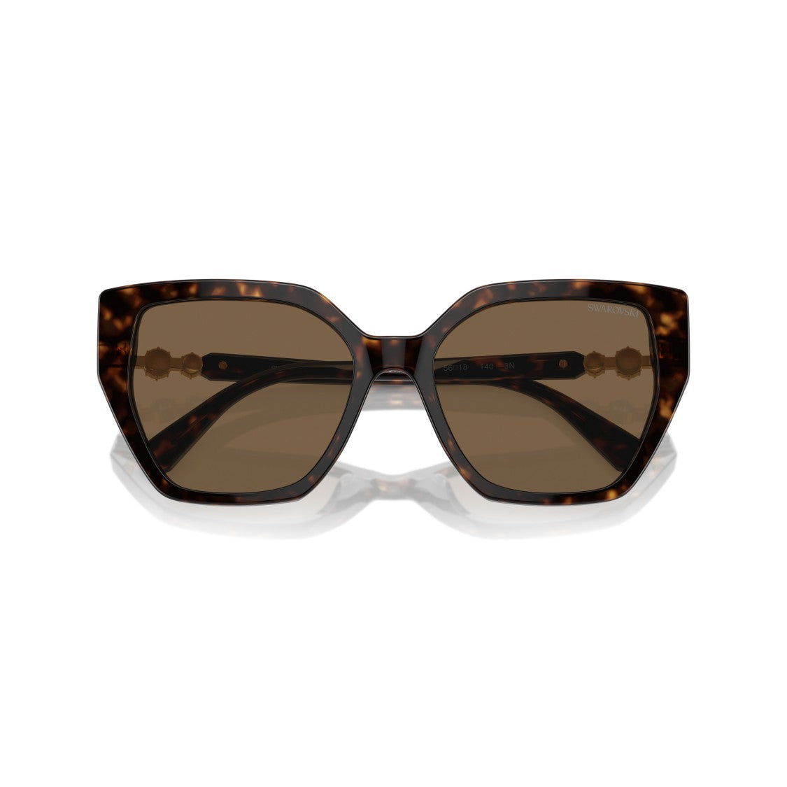 Swarovski 0Sk6016 Oversized Cat-Eye Sunglasses With Tortoiseshell Acetate