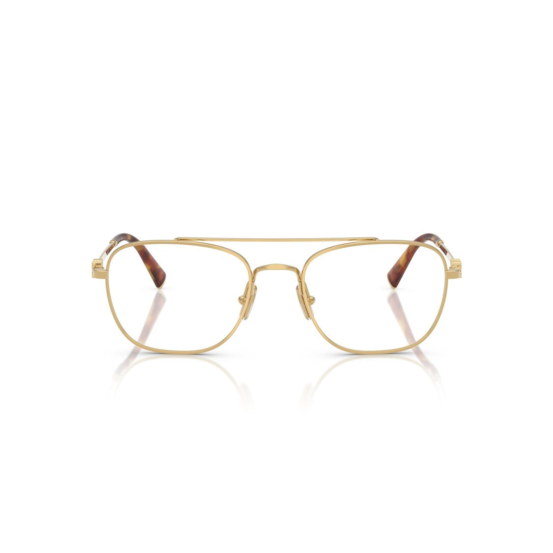 Miu Miu 0Mu 51Wv Gold Finish Metal Sunglasses