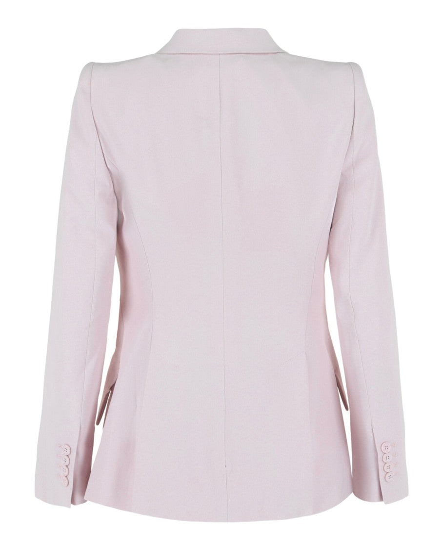 Alexander Mcqueen Asymmetric Double Breasted Blazer With Concealed Buttons