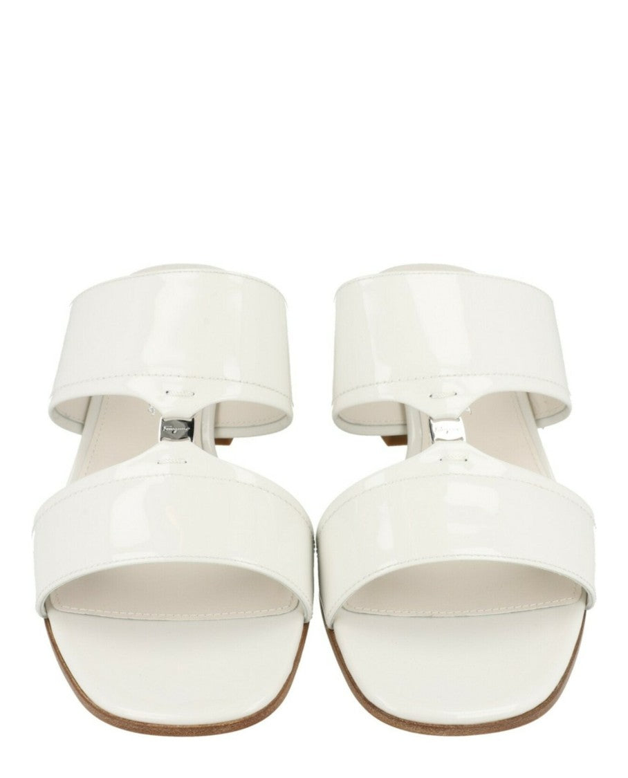 Ferragamo Tot 55 Patent Leather Sandals