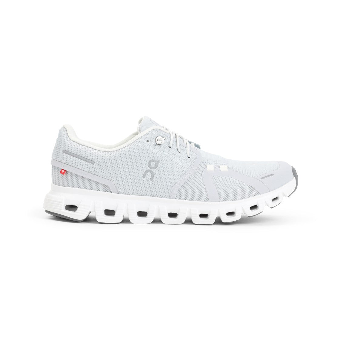 On Light Grey Sneakers With Breathable Upper
