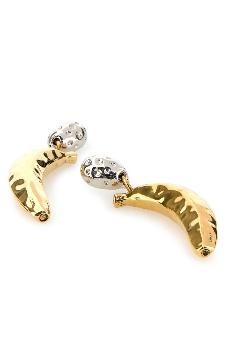 Chloé Two-Tone Metal Chloã© Bananas Earrings