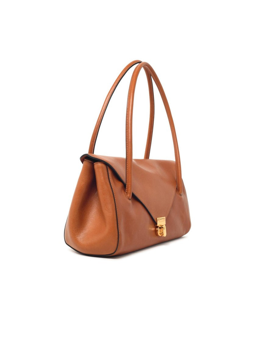 Marni 'E/W' Brown Leather Shoulder Bag