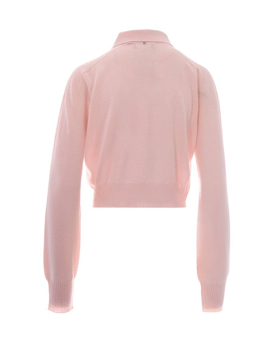 Sportmax Pink Lirica Wool Cardigan