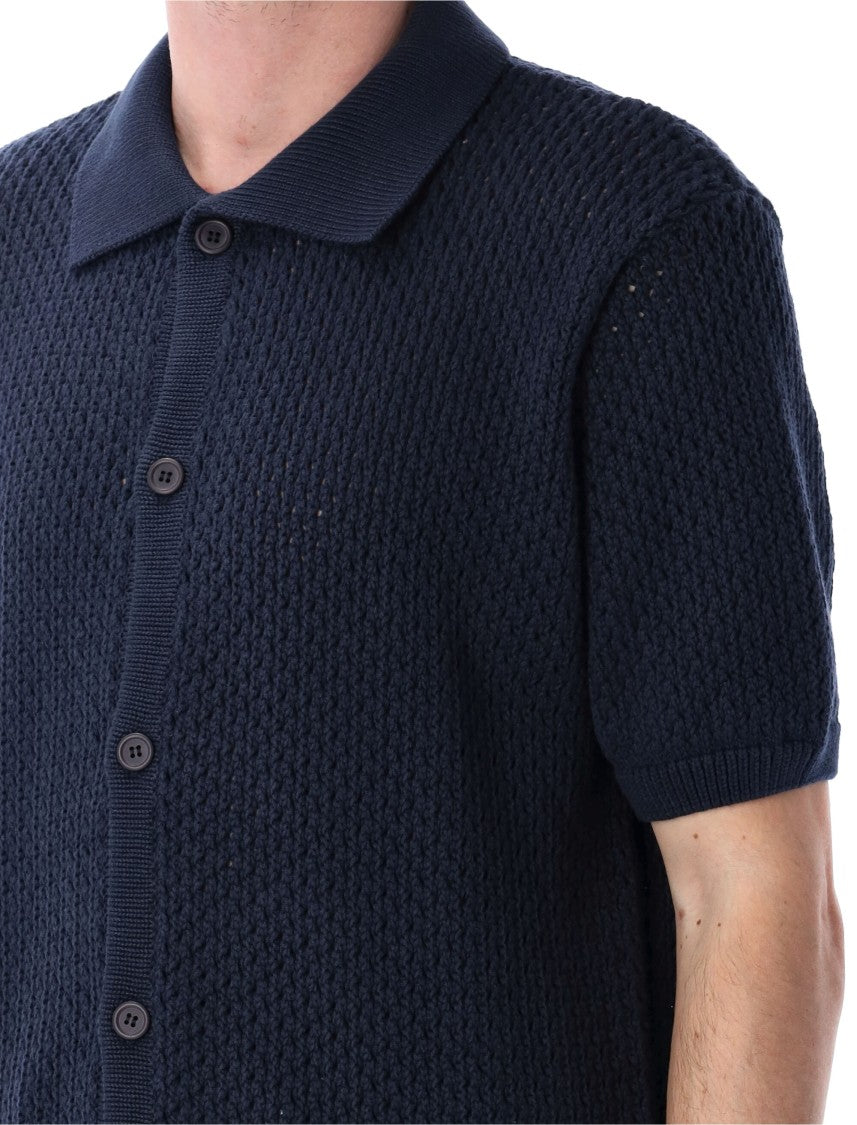 Arte Antwerp Crochet Knit Button Shirt
