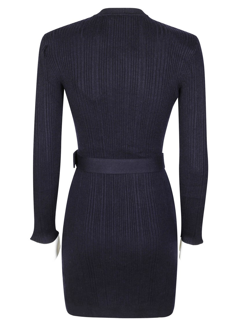 Self-Portrait Fitted Lace Mini Dress With Scalloped Hemline