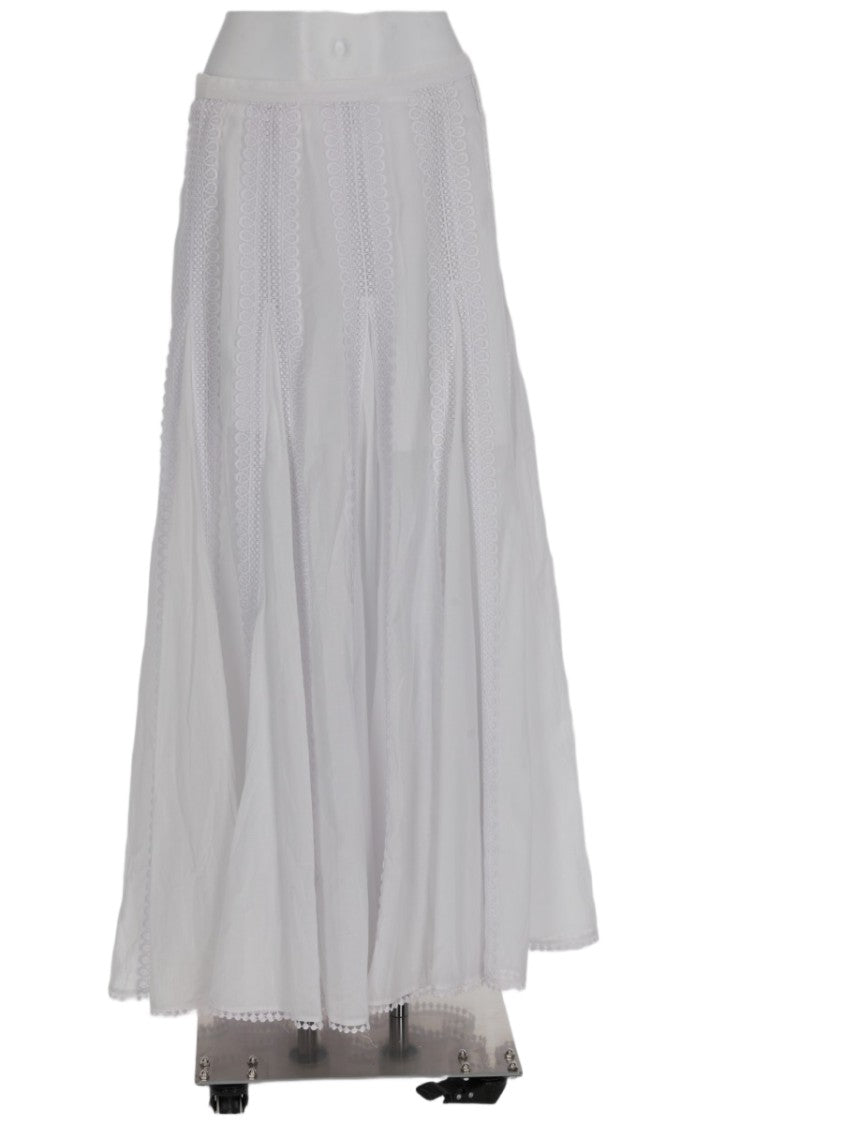 Charo Ruiz Ibiza Vertical Lace Trim Panel Maxi Skirt