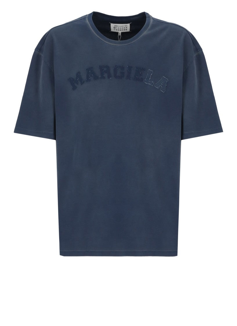 Maison Margiela Relaxed Fit Cotton T-Shirt With Iconic Logo Detailing