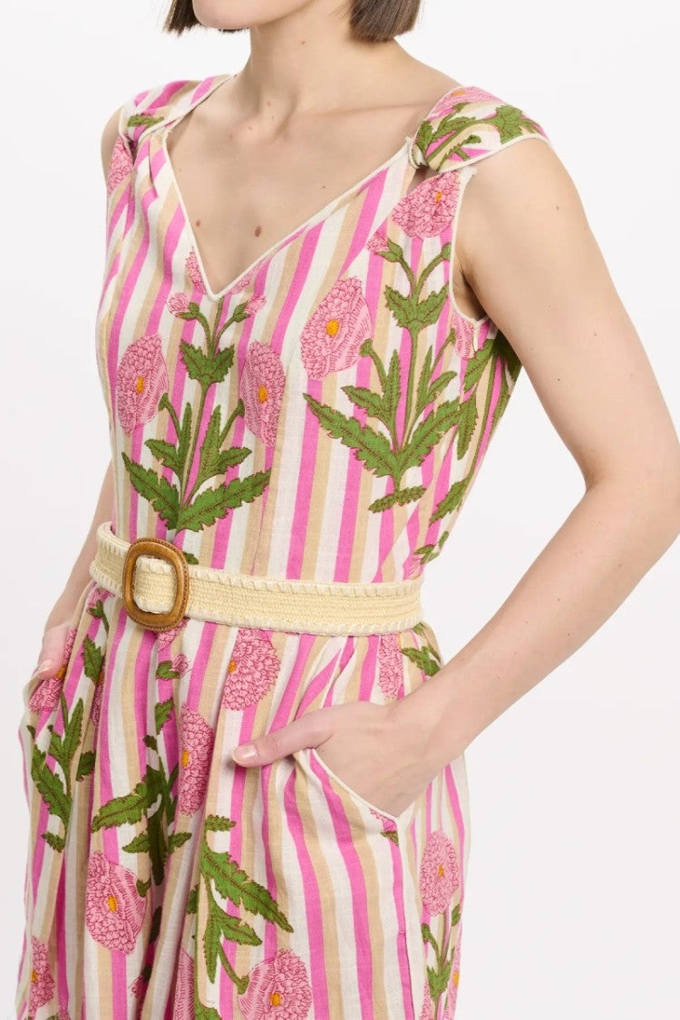 Miss June Robin Playsuit Pink