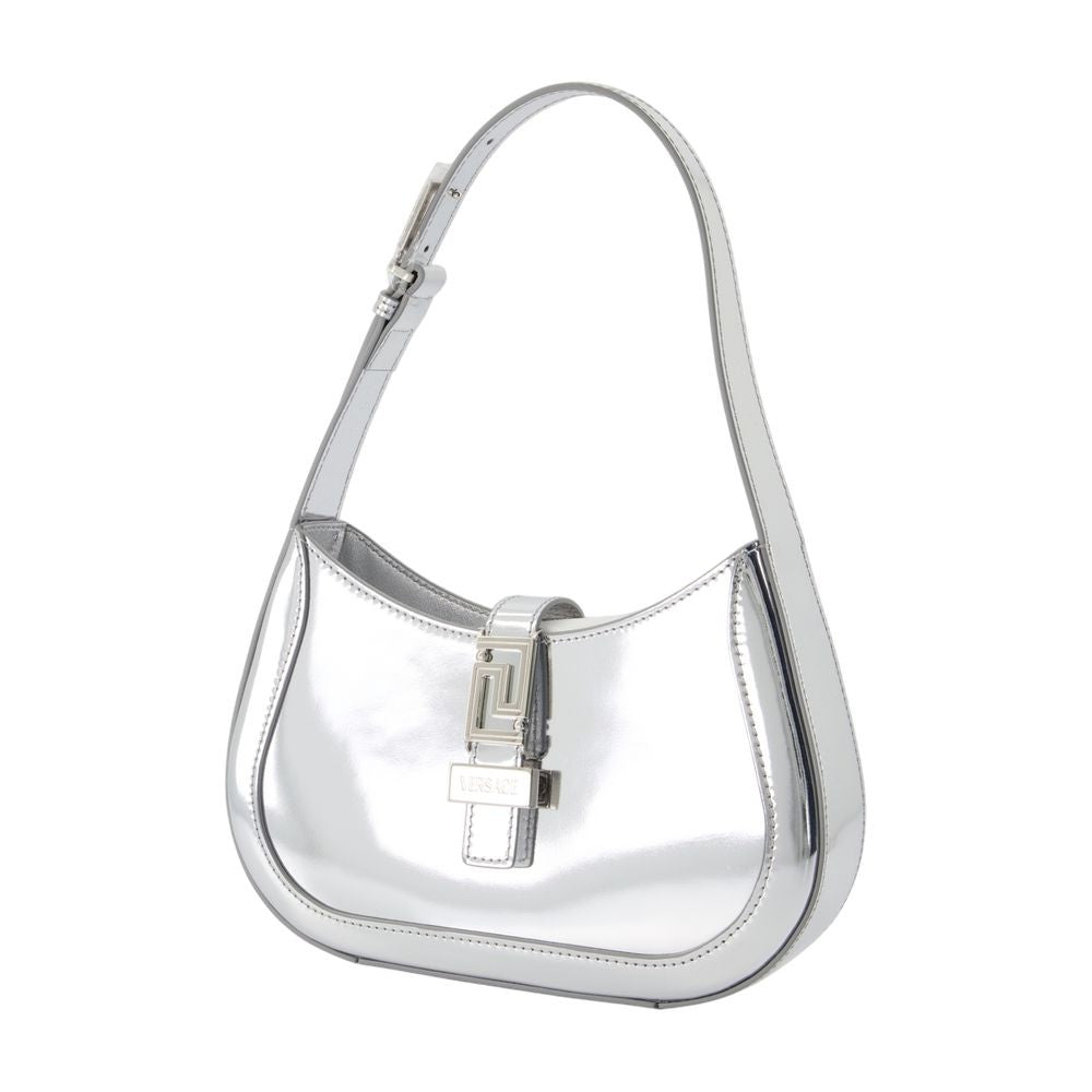 Versace Small Shoulder Bag - Leather - Silver