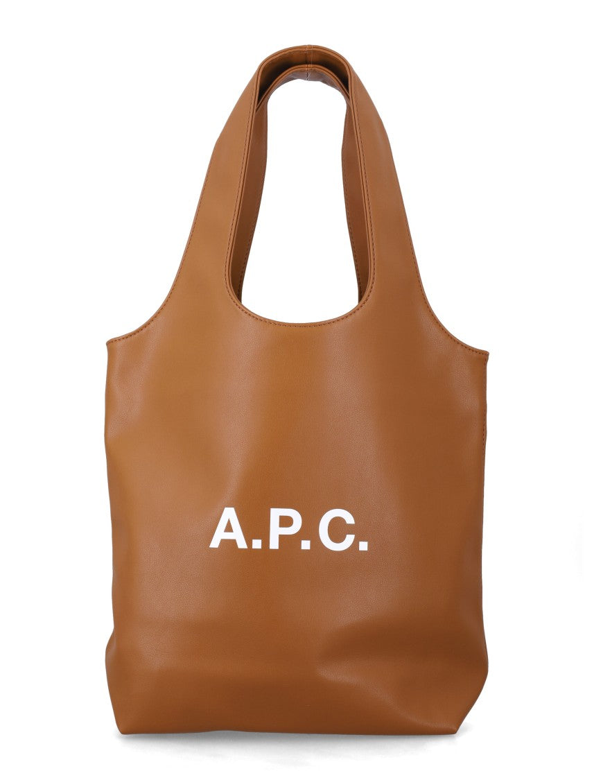 A.P.C. Compact Structured Tote In Recycled Leather Effect