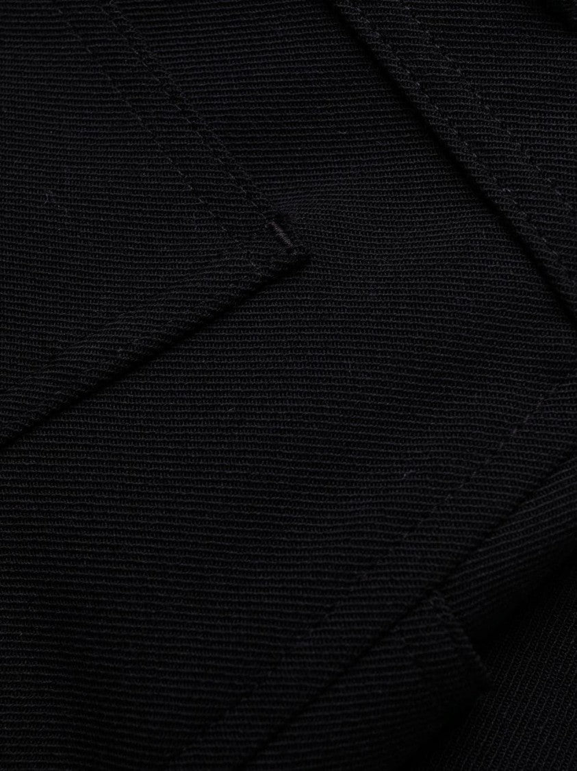 Stella Mccartney Black Trousers Tailored Wide-Leg Fabric Pants