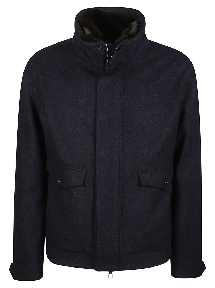 Montecore Boxy High Collar Virgin Wool Down Jacket