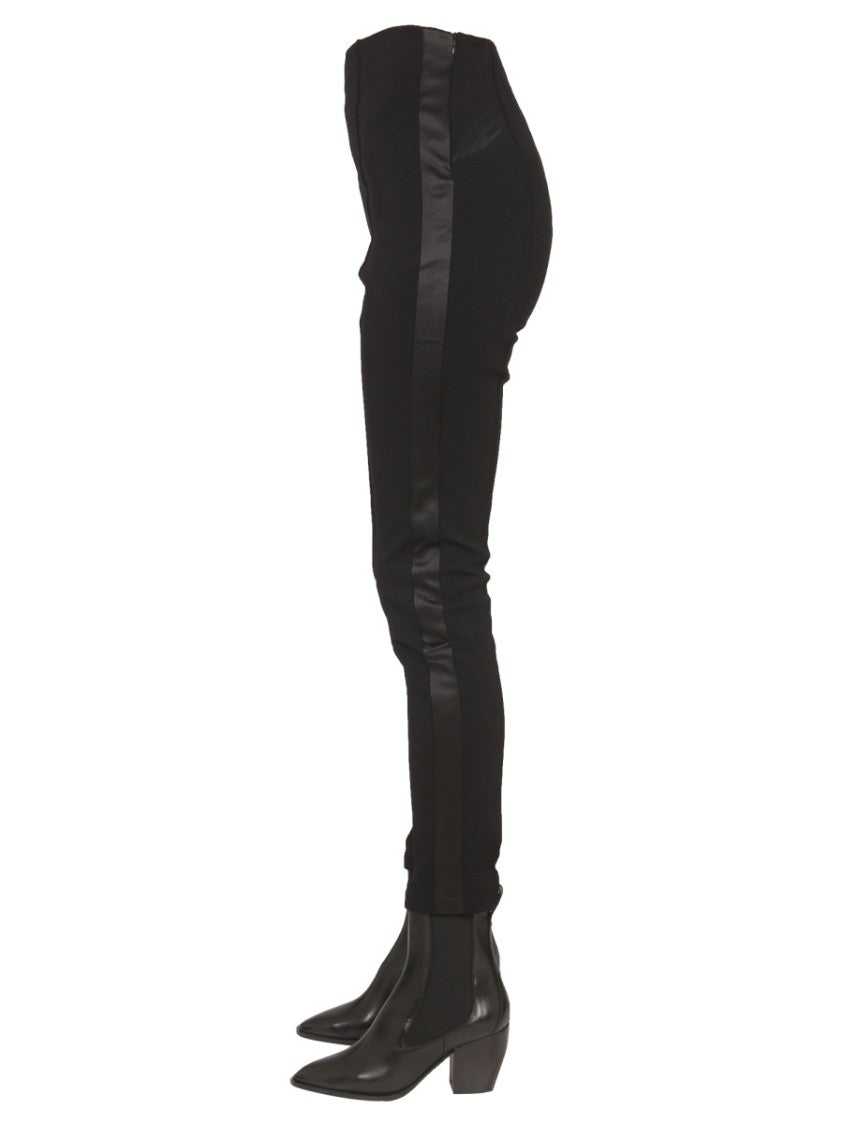Max Mara Satin-Finish Nylon Pants With Side Zipper Closure