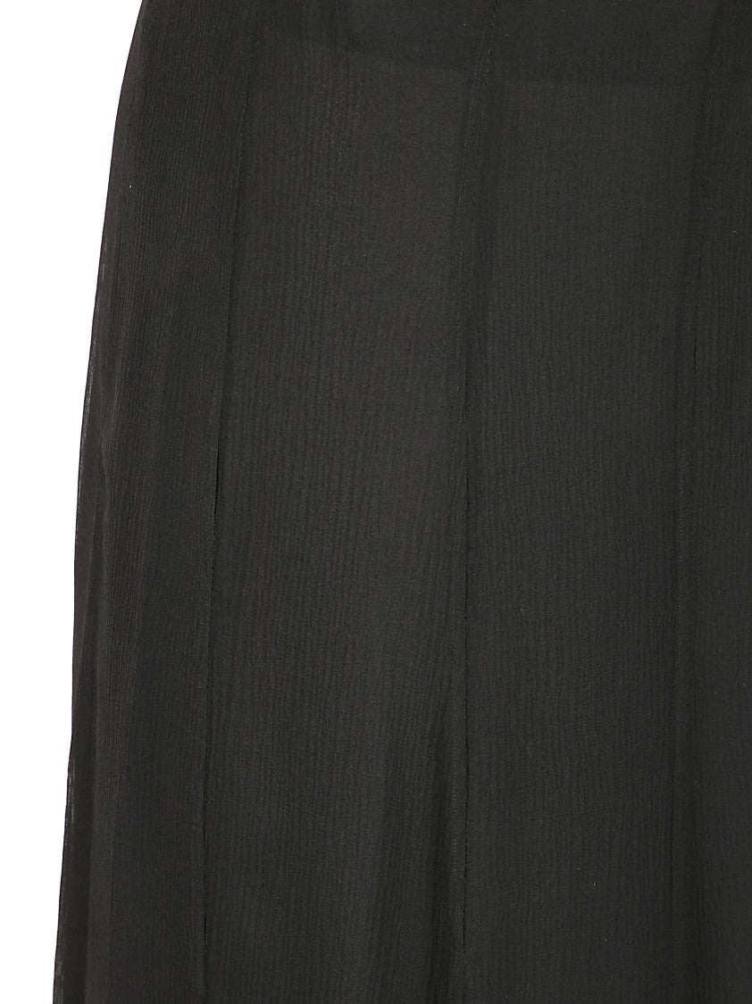 Chloé Silk Chiffon Midi Skirt With Invisible Zip
