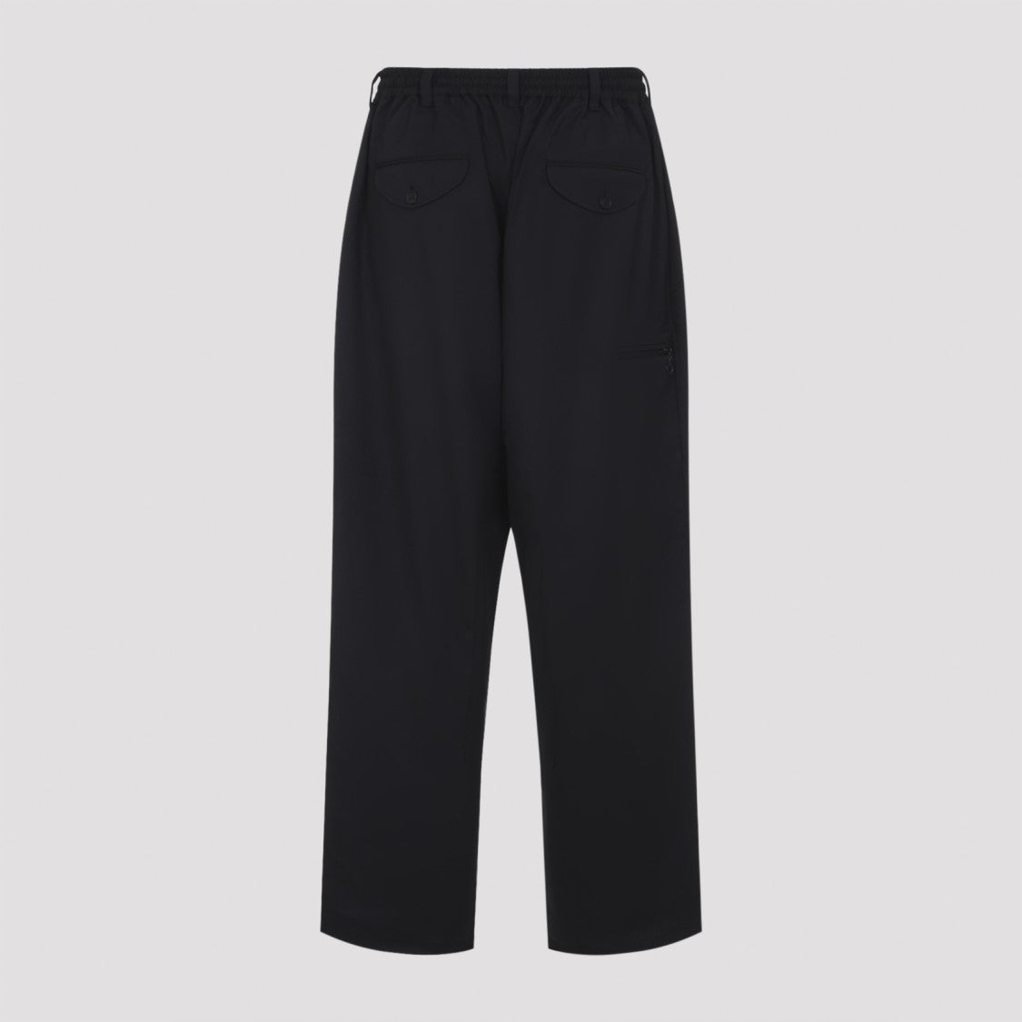 Y-3 Wide-Leg Wool-Blend Trousers With Tonal Detailing