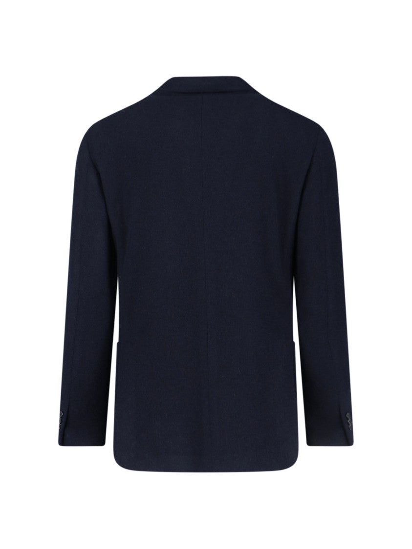 Lardini Single-Breasted Blazer – Navy