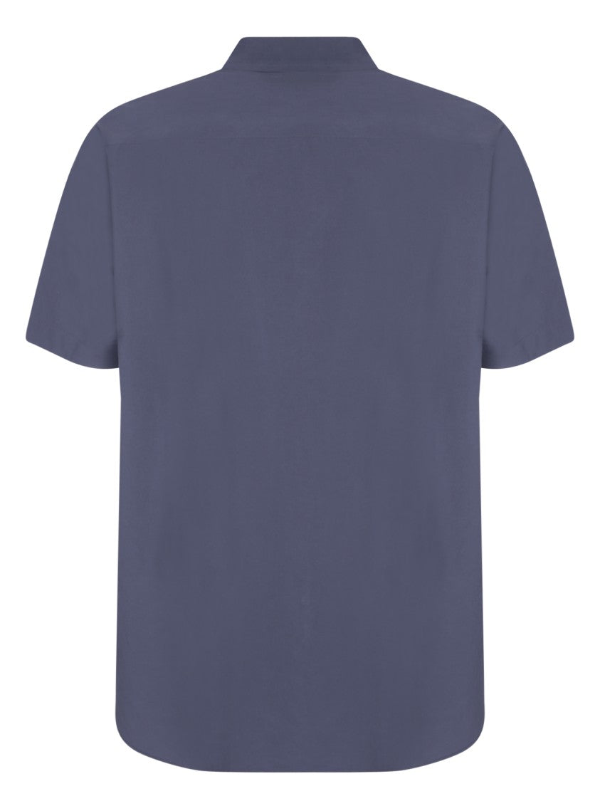 Sacai Blue Taffeta Short Sleeve Shirt