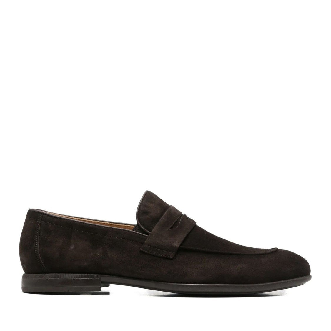 Alberto Gozzi Brown Smooth Leather Interior Suede Flats