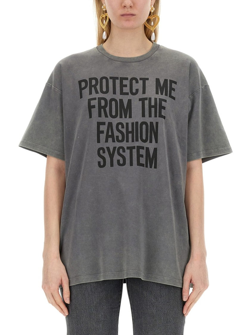 Moschino Grey Oversized T-Shirt