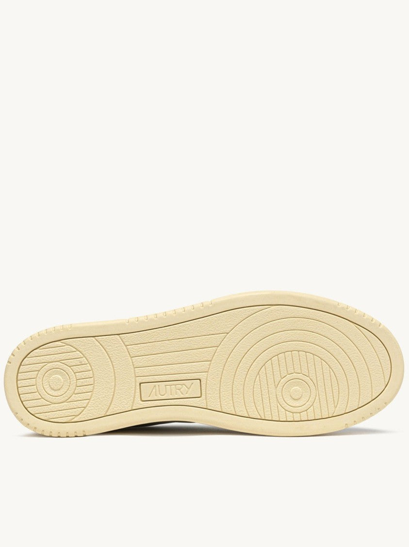 Autry White Medalist Low Suede Leather Sneakers
