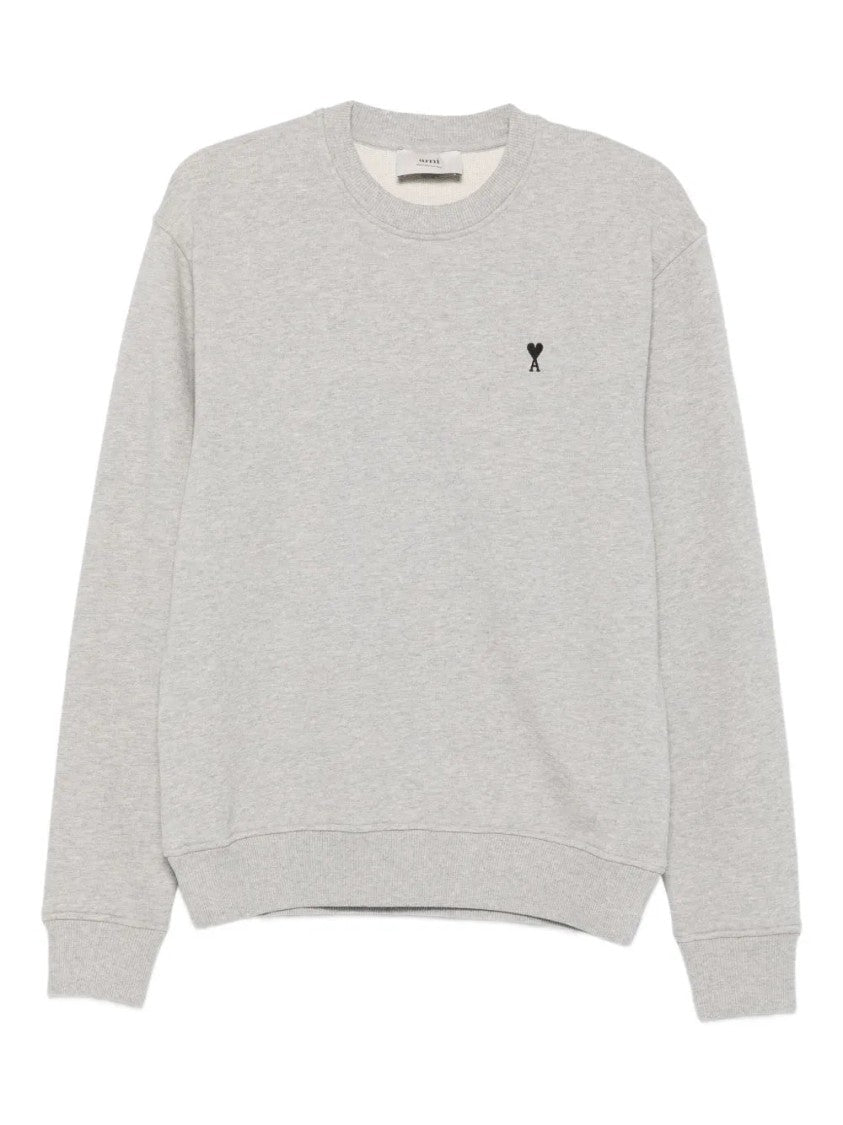 Ami Heart-Logo Crew-Neck Sweatshirt