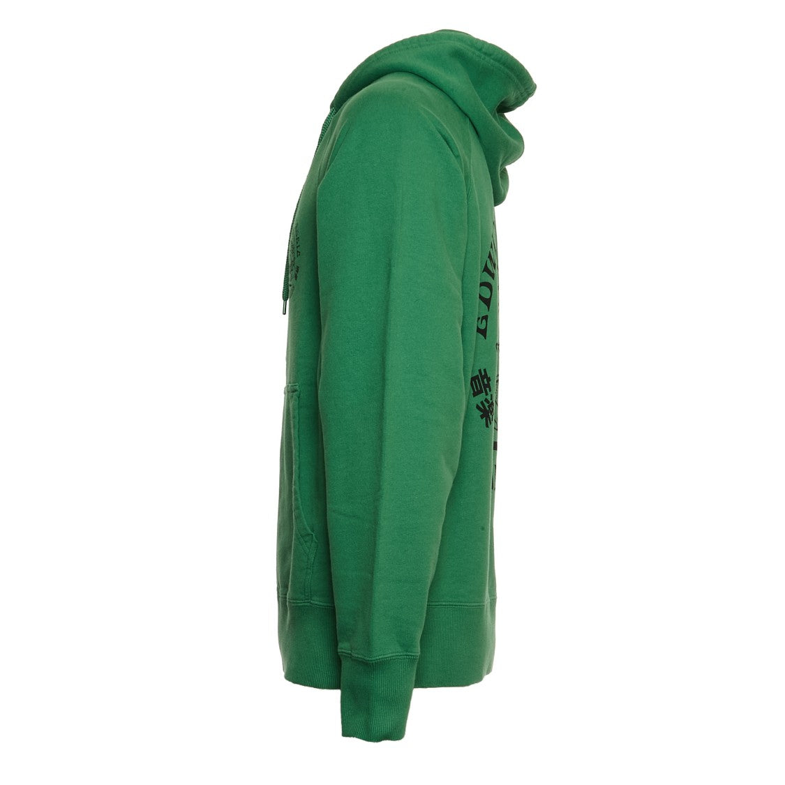 Edwin Drawstring Hooded Sweatshirt With Bold Prints