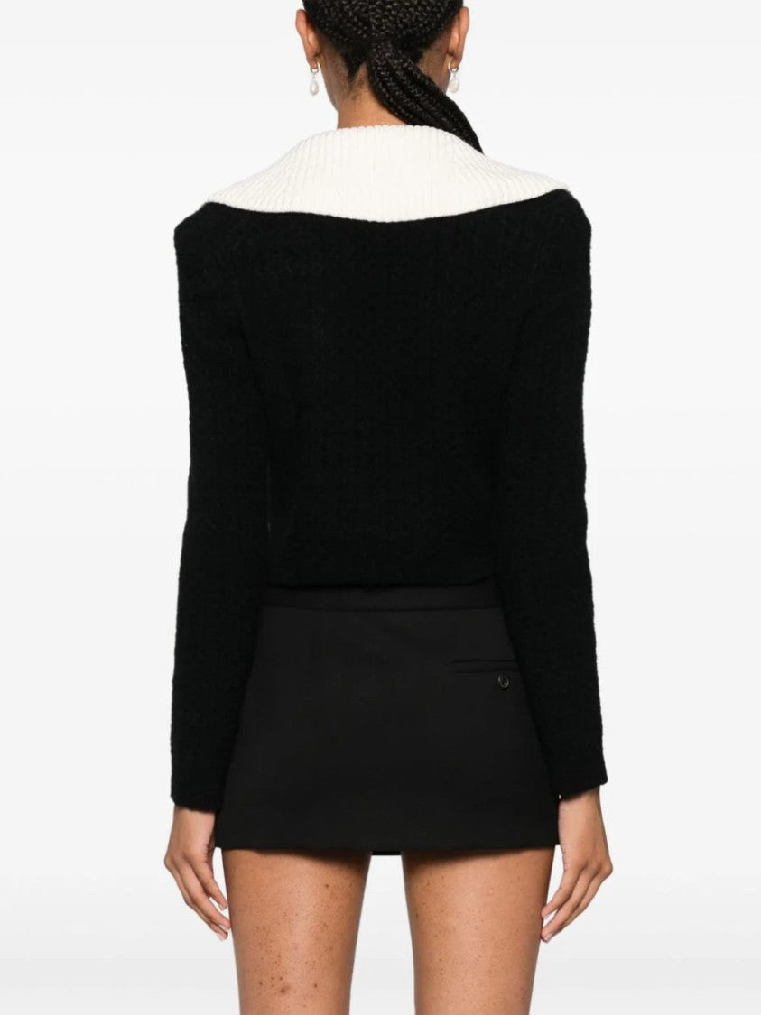 Self-Portrait Cropped Sweater