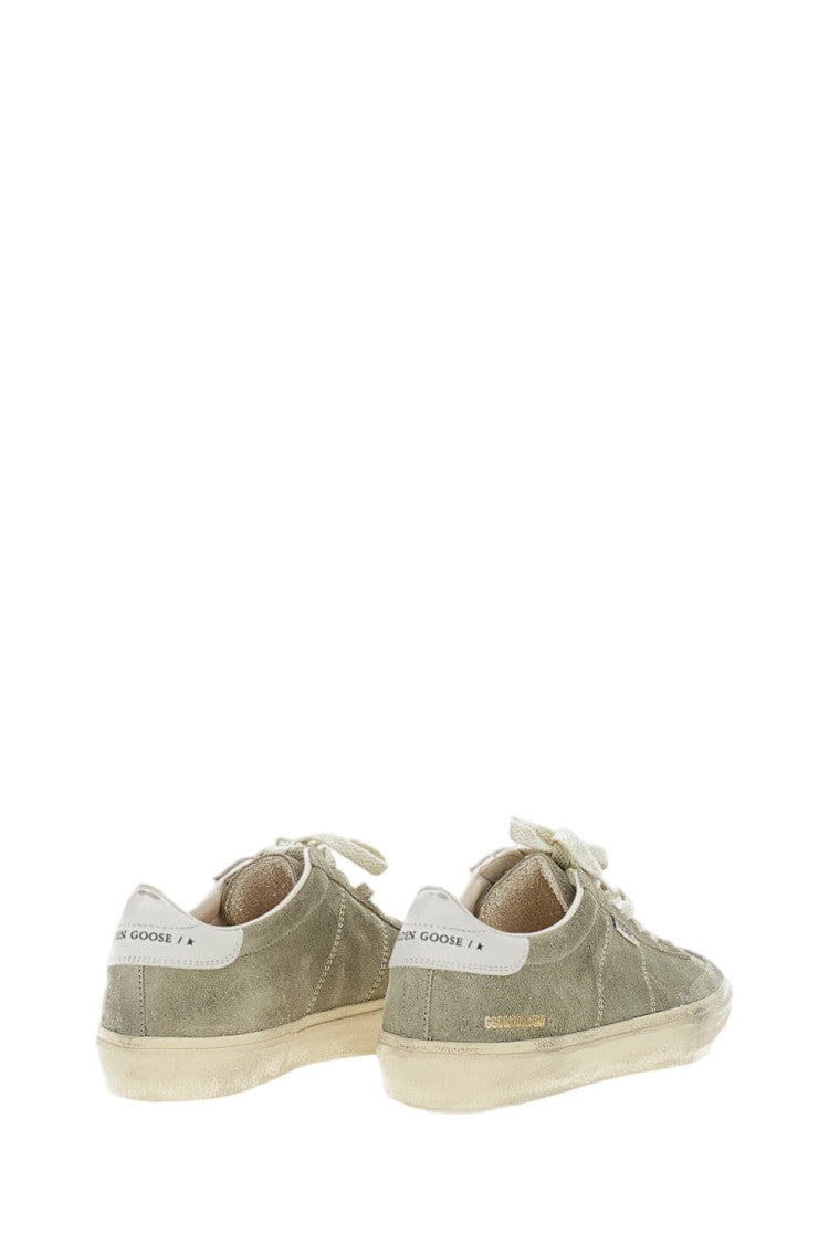 Golden Goose Beige Suede Low-Top Sneakers With Vintage Treatment