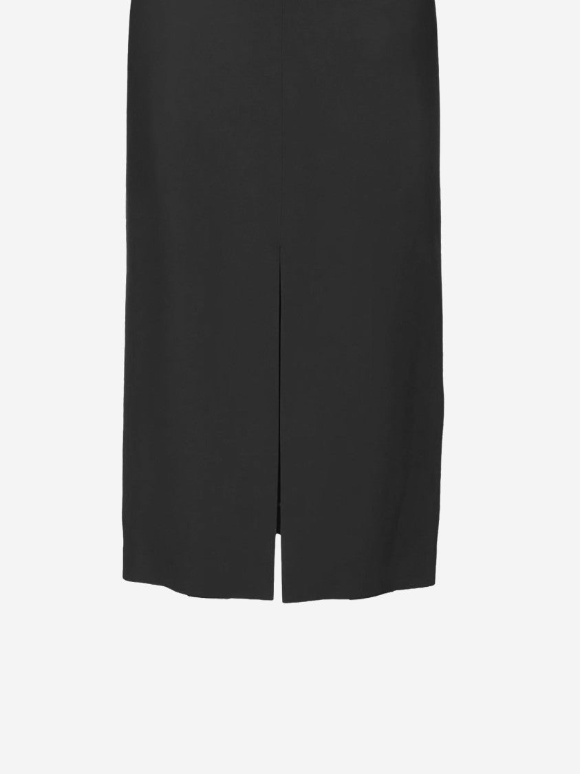 Carven Acetate And Viscose Midi Skirt