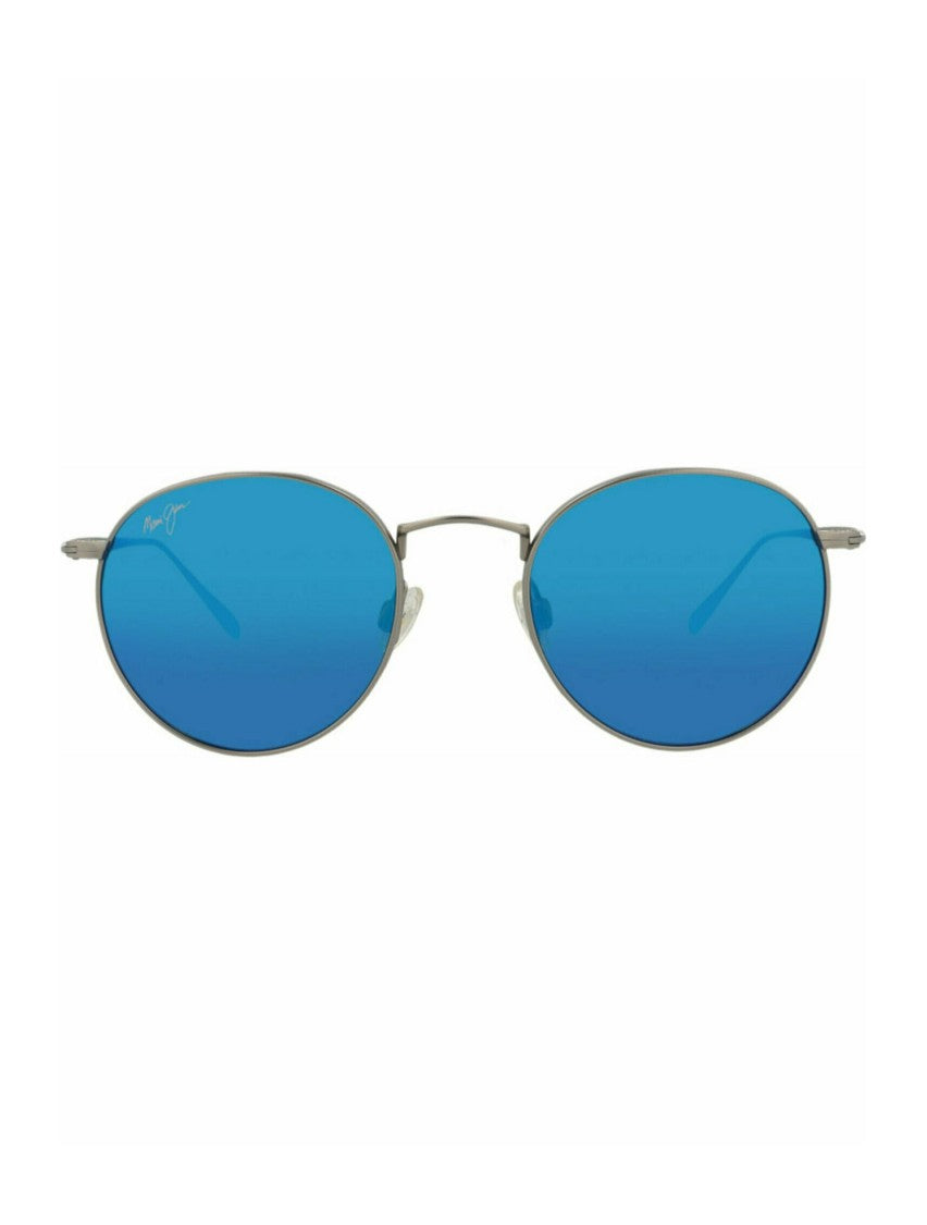 Maui Jim Round-Frame Titanium Sunglasses