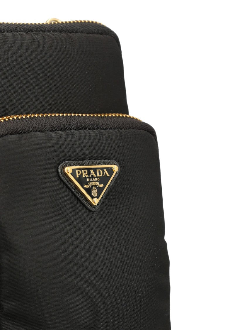 Prada Black Porta Cellulare Crossbody Bag