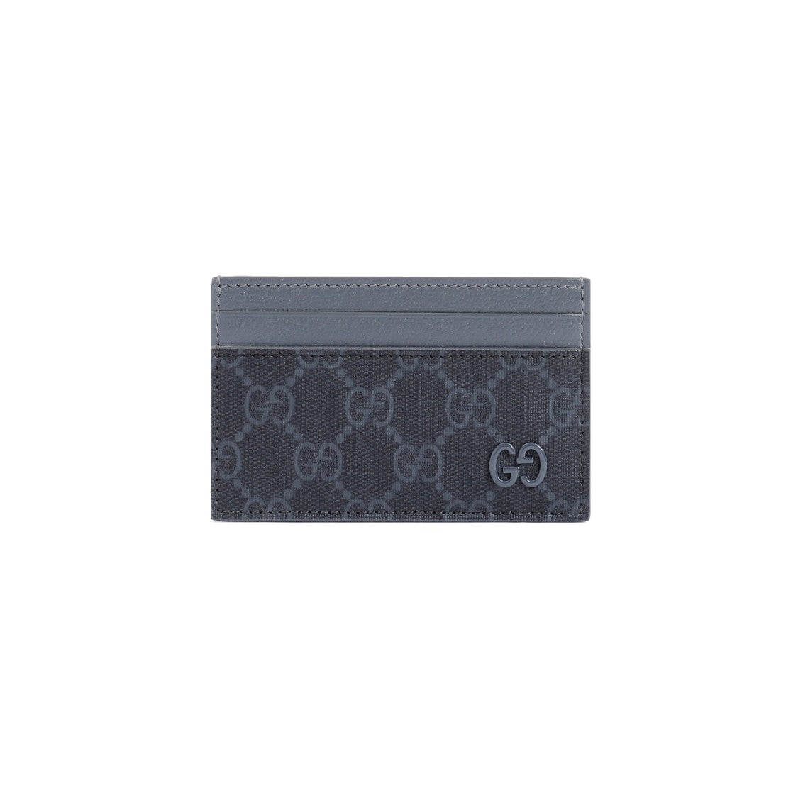 Gucci Black Steel Gg Supreme Textile Wallet