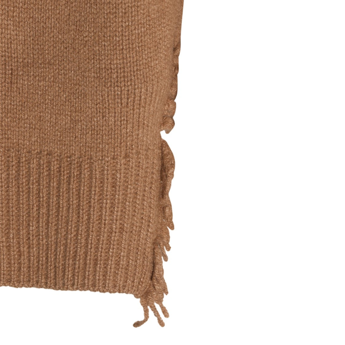 Twin-Set V-Neck Fringed Cropped Boxy Sweater