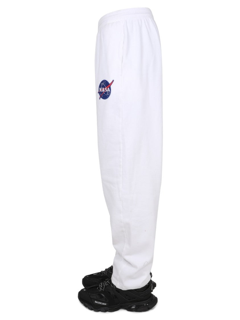 Balenciaga Jogger Pants With Patch Details And Elastic Waistband
