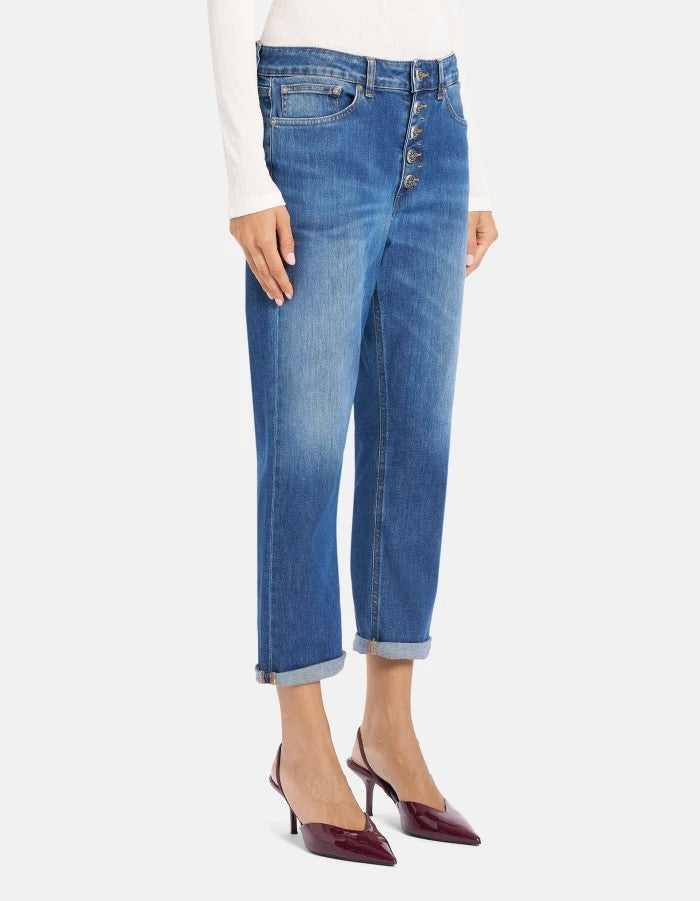 Dondup Straight-Leg Jeans With Mid-Rise Waist And Timeless Finish
