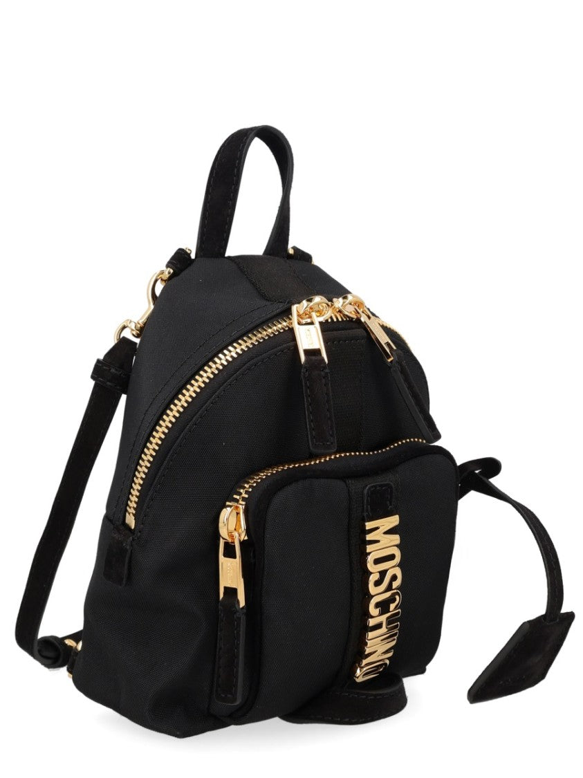 Moschino Carry Me Compact Rounded Backpack