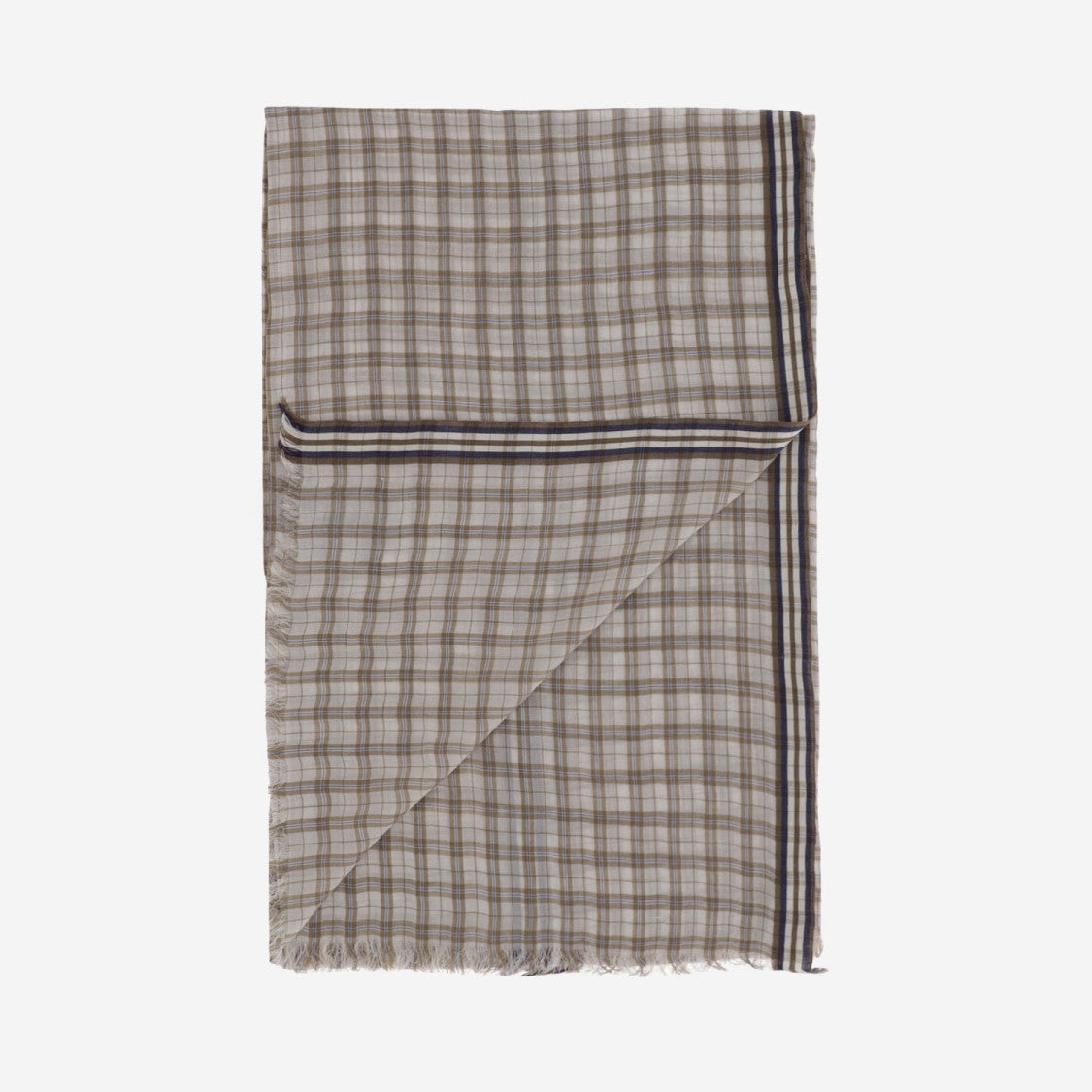 Faliero Sarti Silk Plaid Scarf