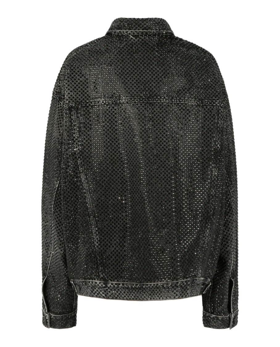 Balenciaga Crystal-Embellished Oversized Jacket