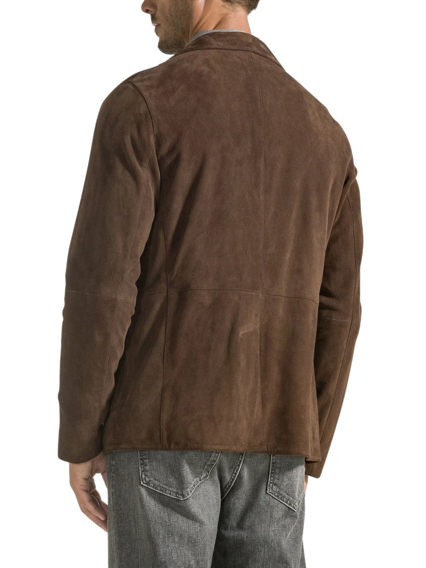 Seventy Venezia Single-Breasted Suede Notch Lapel Jacket