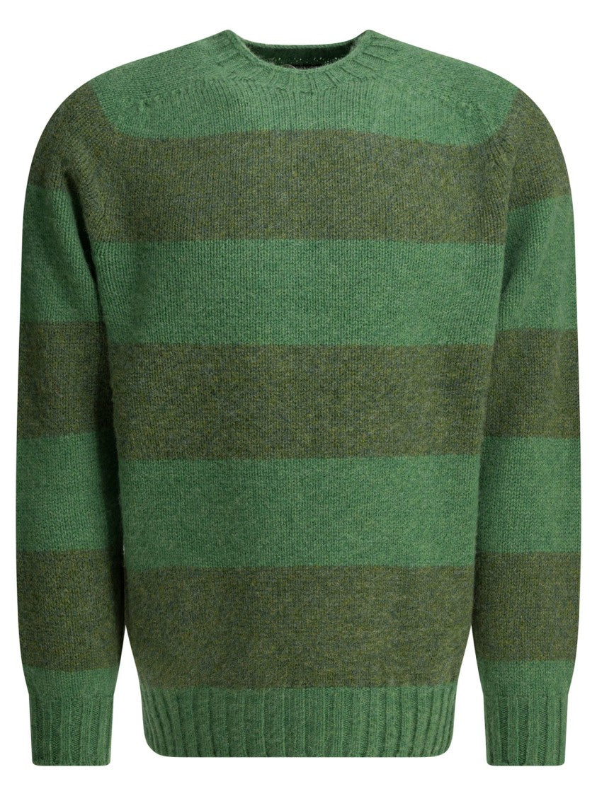 Beams Plus Broad Horizontal Stripe Knitwear Sweater