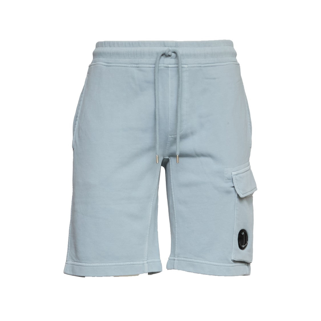 C.P. Company Cotton Diagonal Fleece Lens Cargo Shorts
