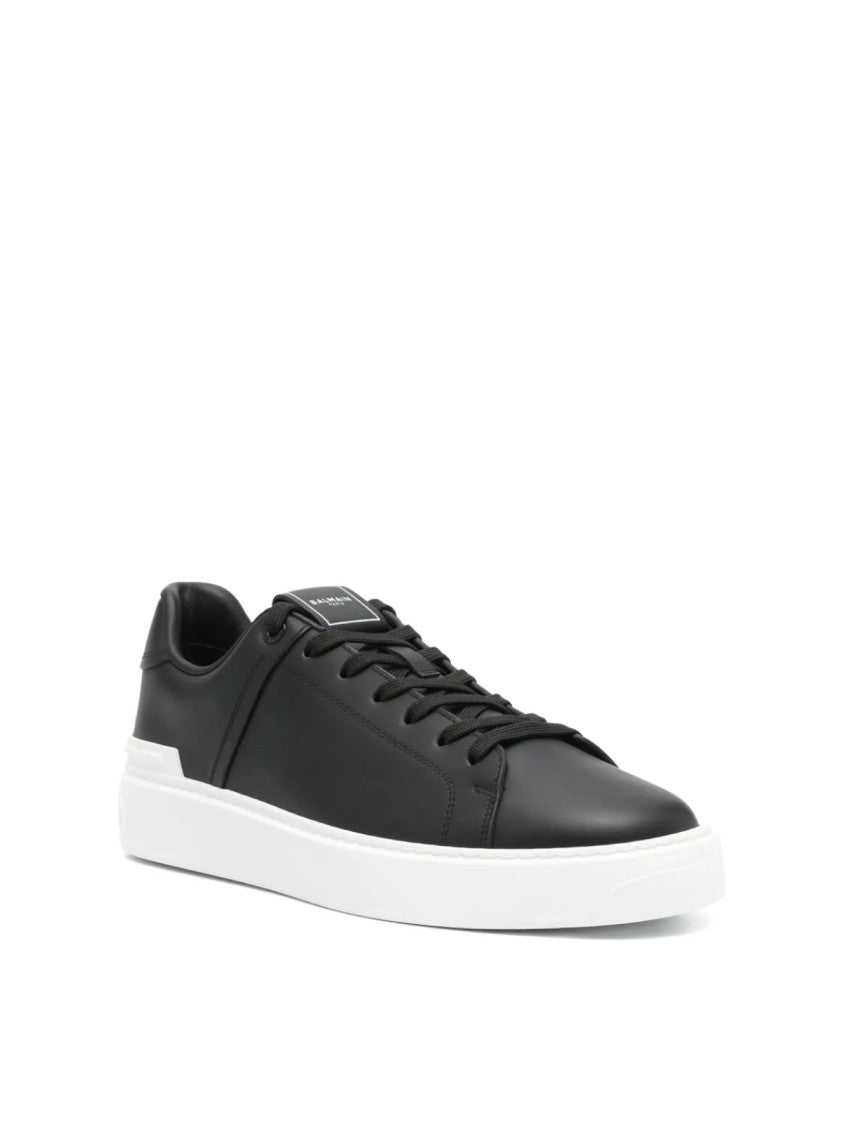 Balmain B Court Logo Low Top Sneakers
