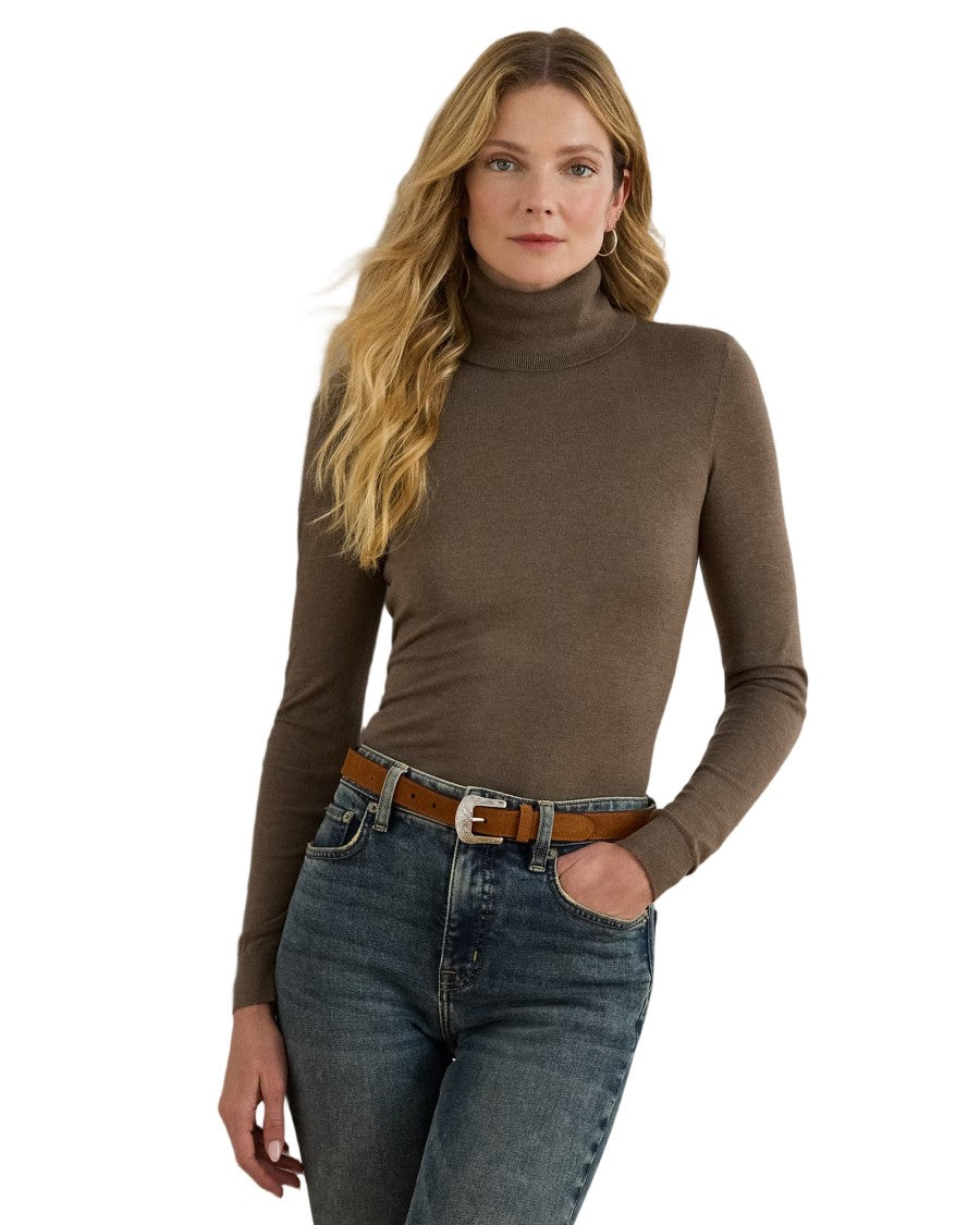 Lauren Ralph Lauren Zoe Long Sleeve Pullover With High Turtleneck