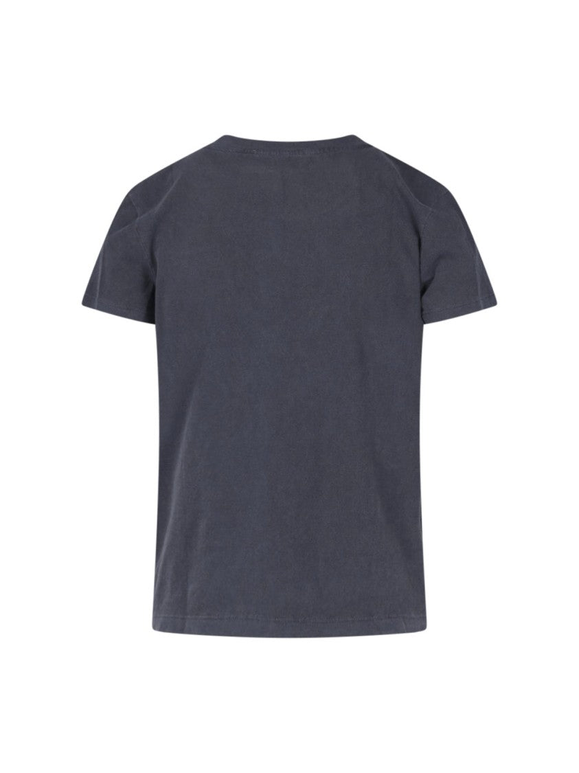 James Perse Blue Vintage-Inspired Cotton T-Shirt