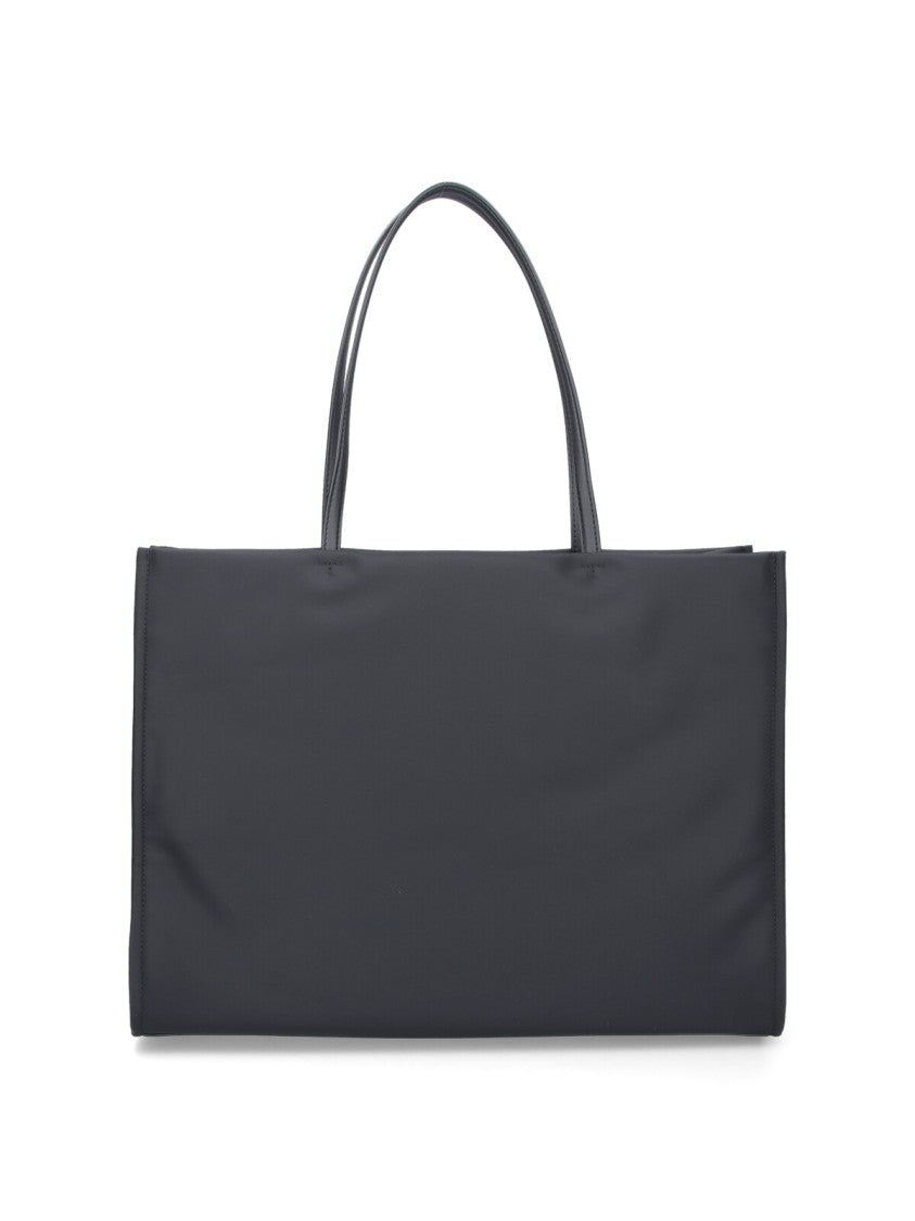 Tory Burch Black Ella Large Recycled Nylon Tote