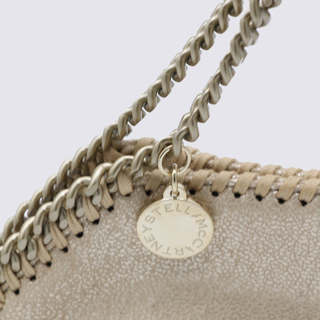 Stella Mccartney Compact Gold Faux Leather Tote