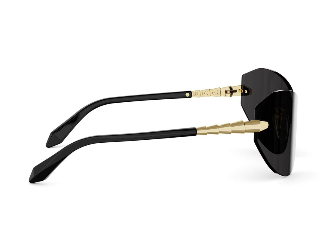 Bulgari Gold Bv40080u Oversized Shield Sunglasses