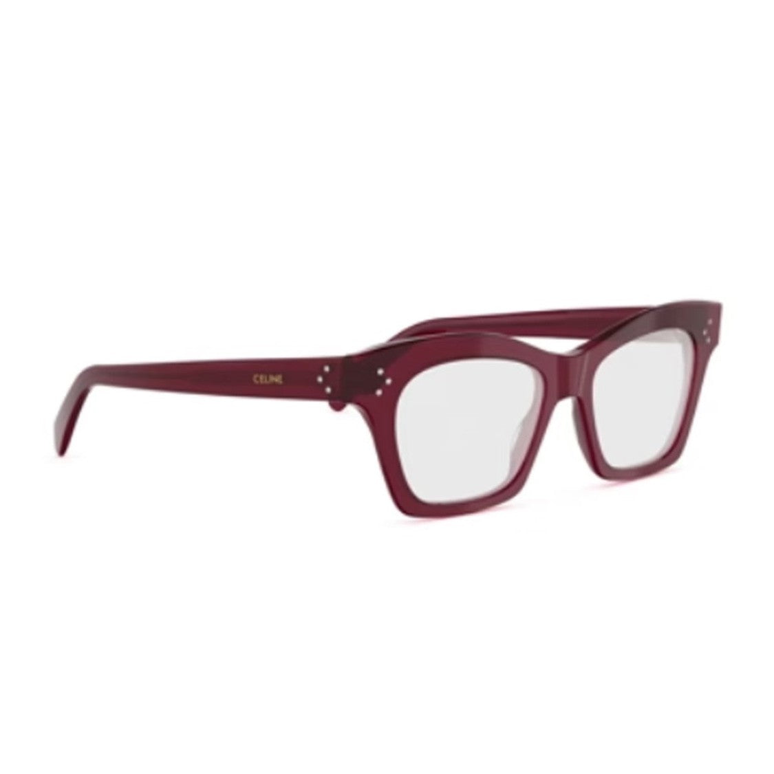 Celine Bordeaux Three Dots Acetate Cat-Eye Sunglasses