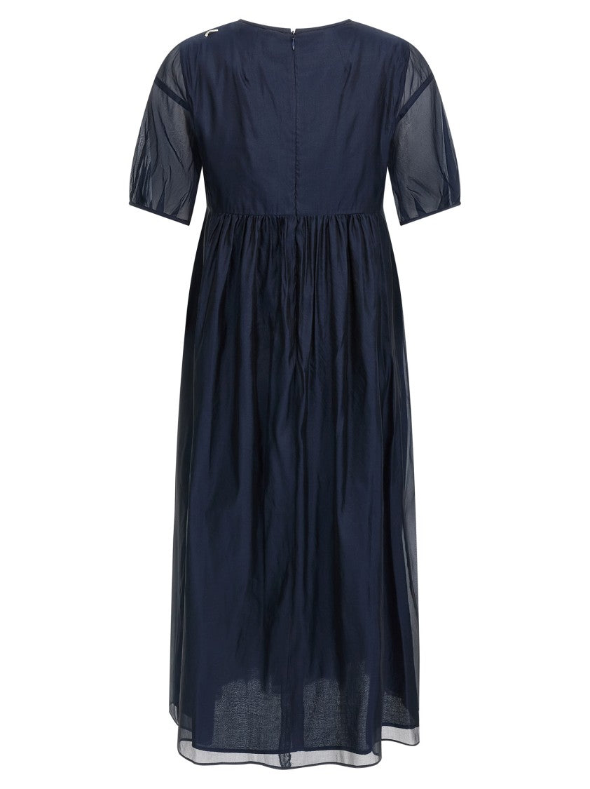 Max Mara Silk Blend Midi Dress
